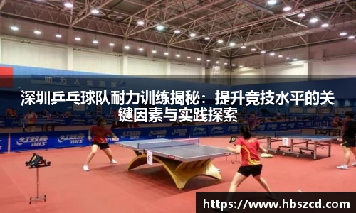 深圳乒乓球队耐力训练揭秘：提升竞技水平的关键因素与实践探索